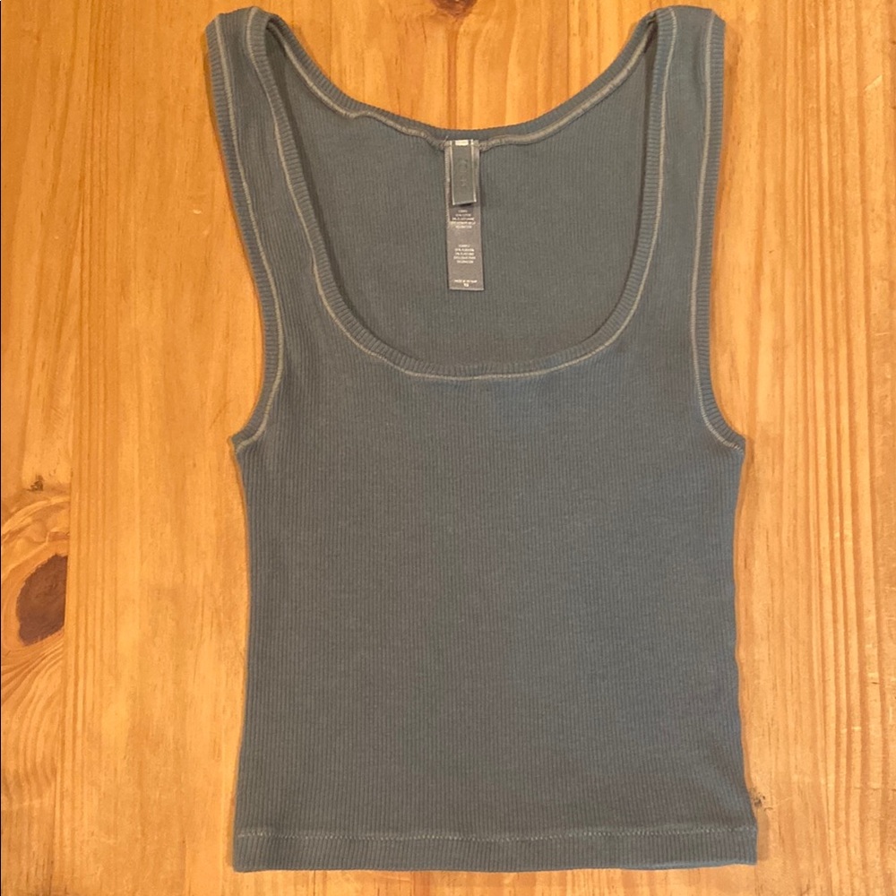 Skims Cotton Rib Tank Kyanite